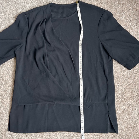 BLACK MM LAFLEUR CROSS TOP- S/M - Picture 3 of 5